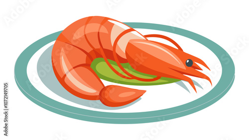 shrimp vector art