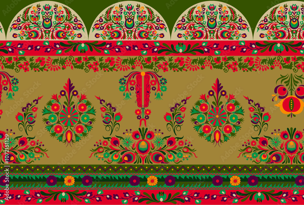 seamless beautiful wallpaper cards border design floral leaf vintage ornament Victorian geometric ethnic print paisley pattern