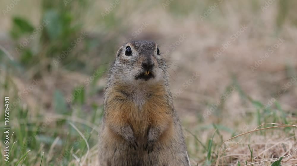 Portrait of a speckled ground squirrel, close-up Portrait of a speckled ground squirrel, close-up