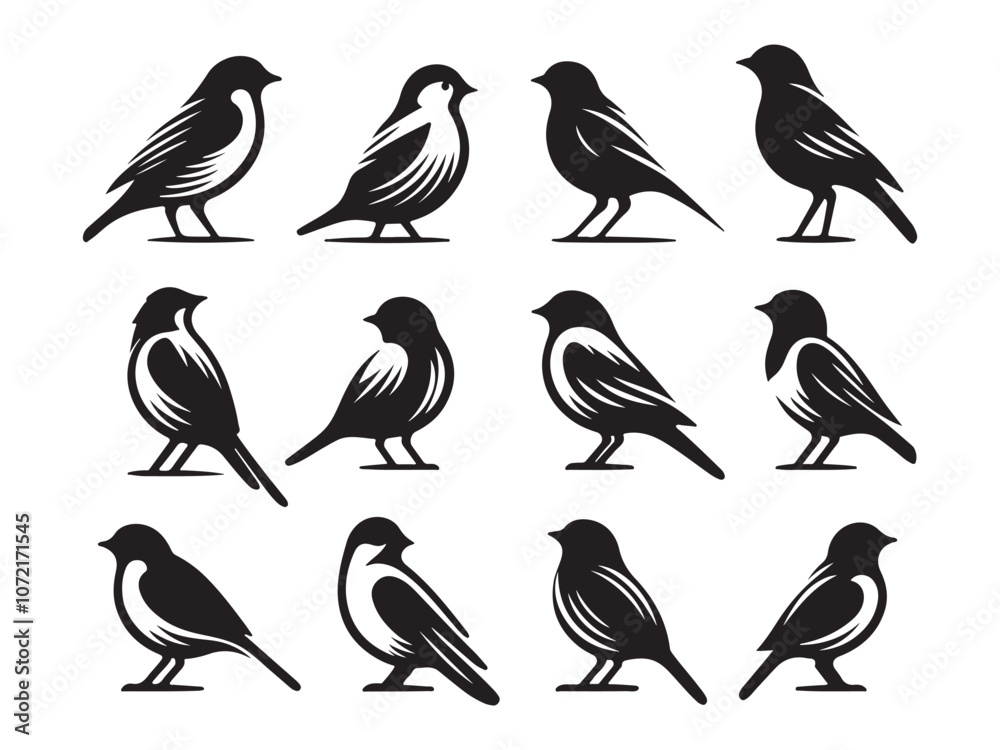 Set of bird vector illustration Set of bird vector illustration
