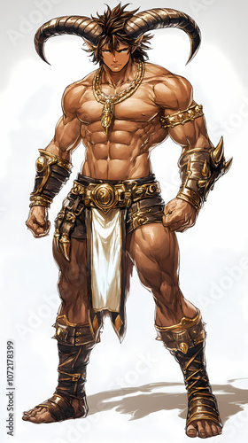 Mythical Anime Manga God with Animal-Human Hybrid Form