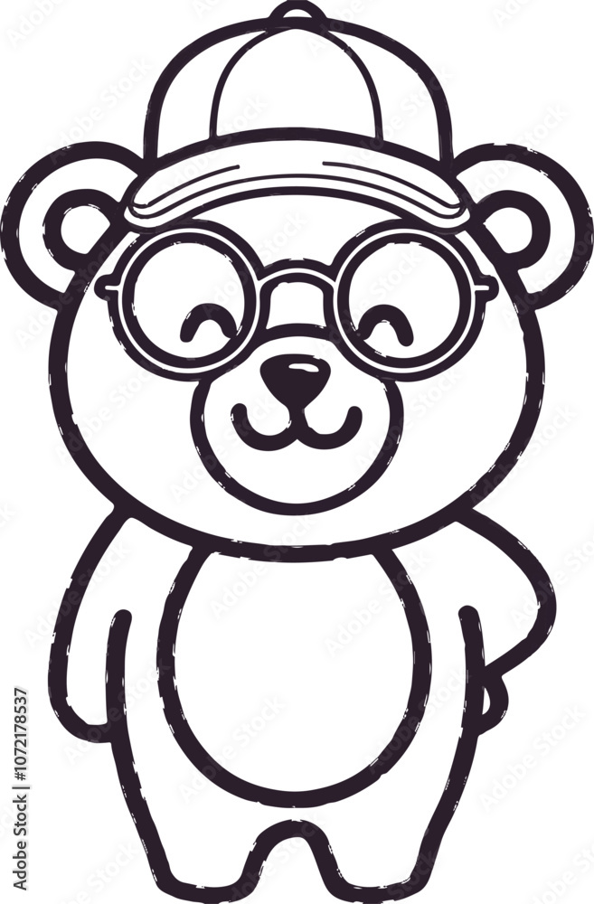 Obraz premium Creative animal vector illustration with a white background