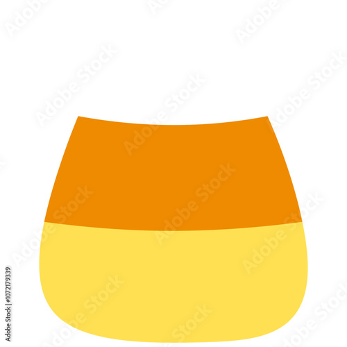 candy corn illustration isolated