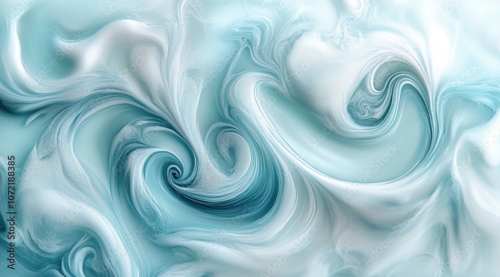 Obraz premium soft aqua swirls background, pastel colors, delicate 