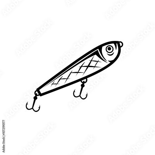 fishing hook vector illustration