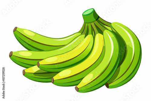 Bananas isolated on white background