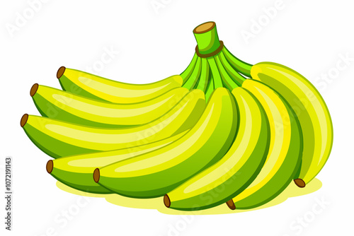 Bananas isolated on white background