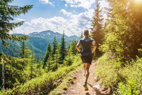 Adventurous Hike Through the Lush Mountain Landscape