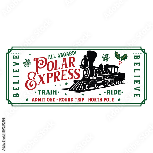 Polar Express Svg, Believe Polar Express Svg Bundle, North Pole Svg, Train Svg, polar express SVG