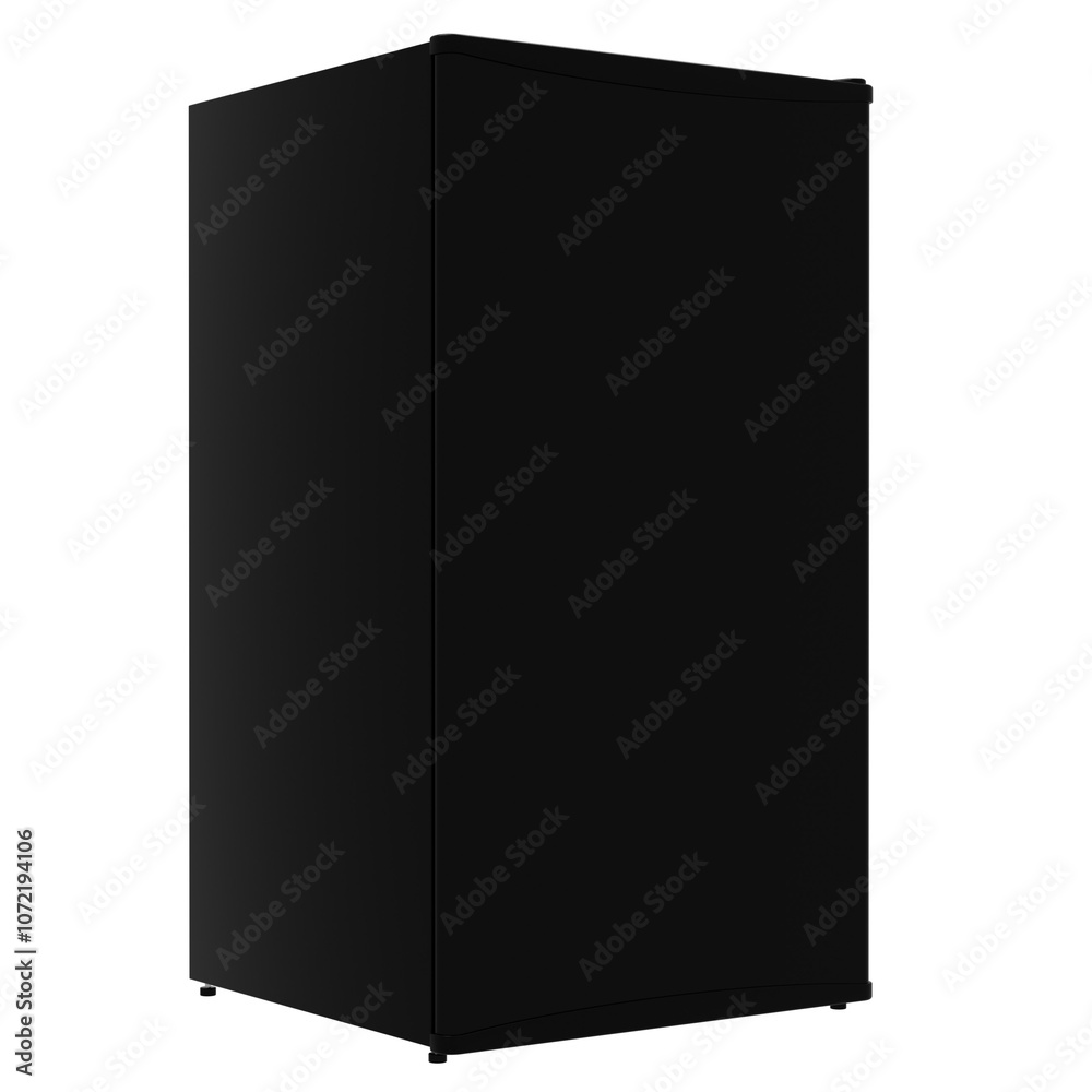 3d render black refrigerator fridge with transparent background 3d render black refrigerator fridge with transparent background