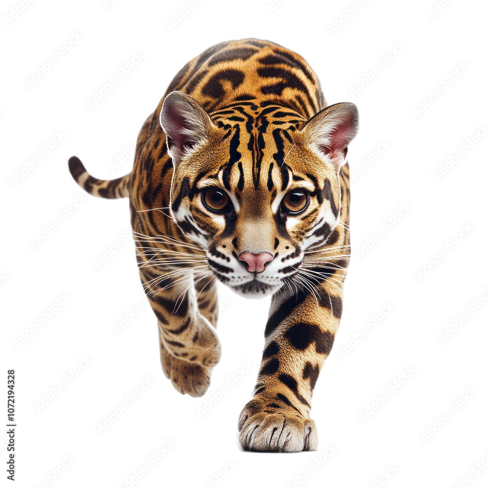 Fototapeta premium Majestic Tiger in Dynamic Stance