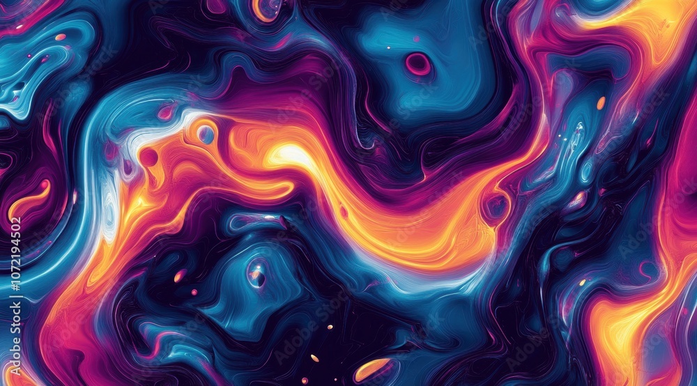 Abstract neon textures resembling flowing energy Abstract neon textures resembling flowing energy