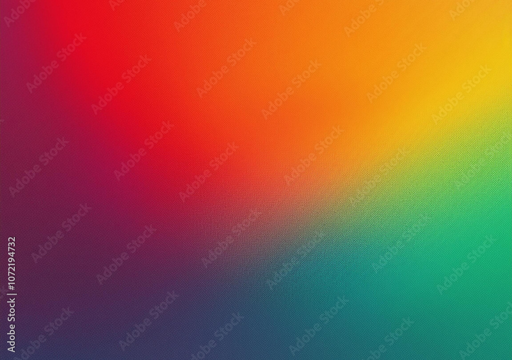 Obraz premium Abstract red blue orange purple green gradient banner vibrant colors grainy background web header poster designt, copy space