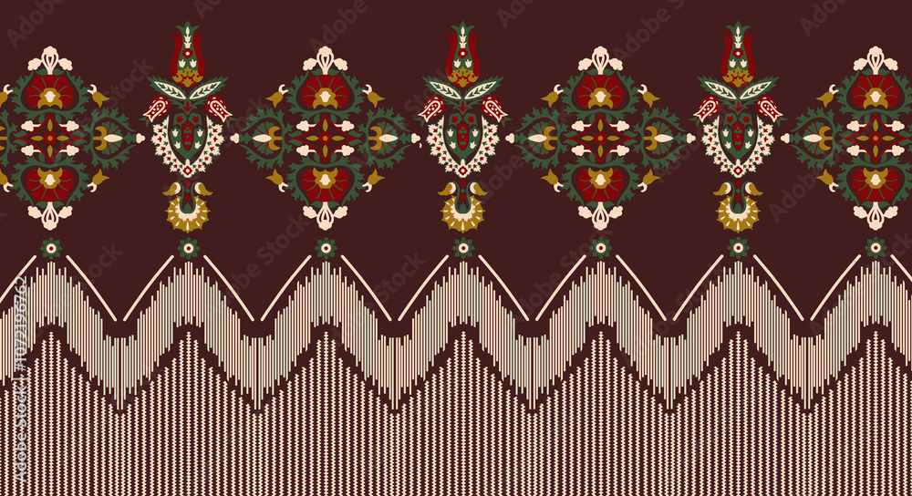 seamless beautiful wallpaper cards border design floral leaf vintage ornament Victorian geometric ethnic print paisley pattern