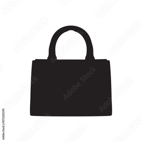 Satchel Bag Silhouette Vector Illustration