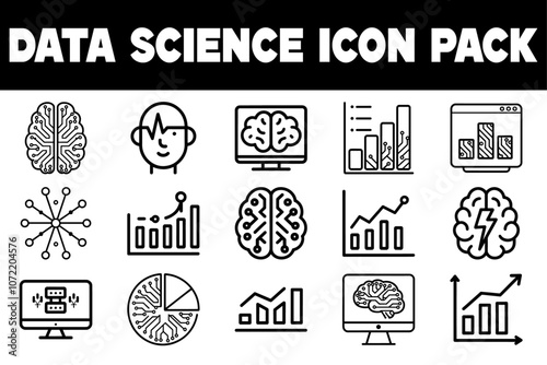 Data & Analytics Icons — Data Science Icon Pack Editable Stroke