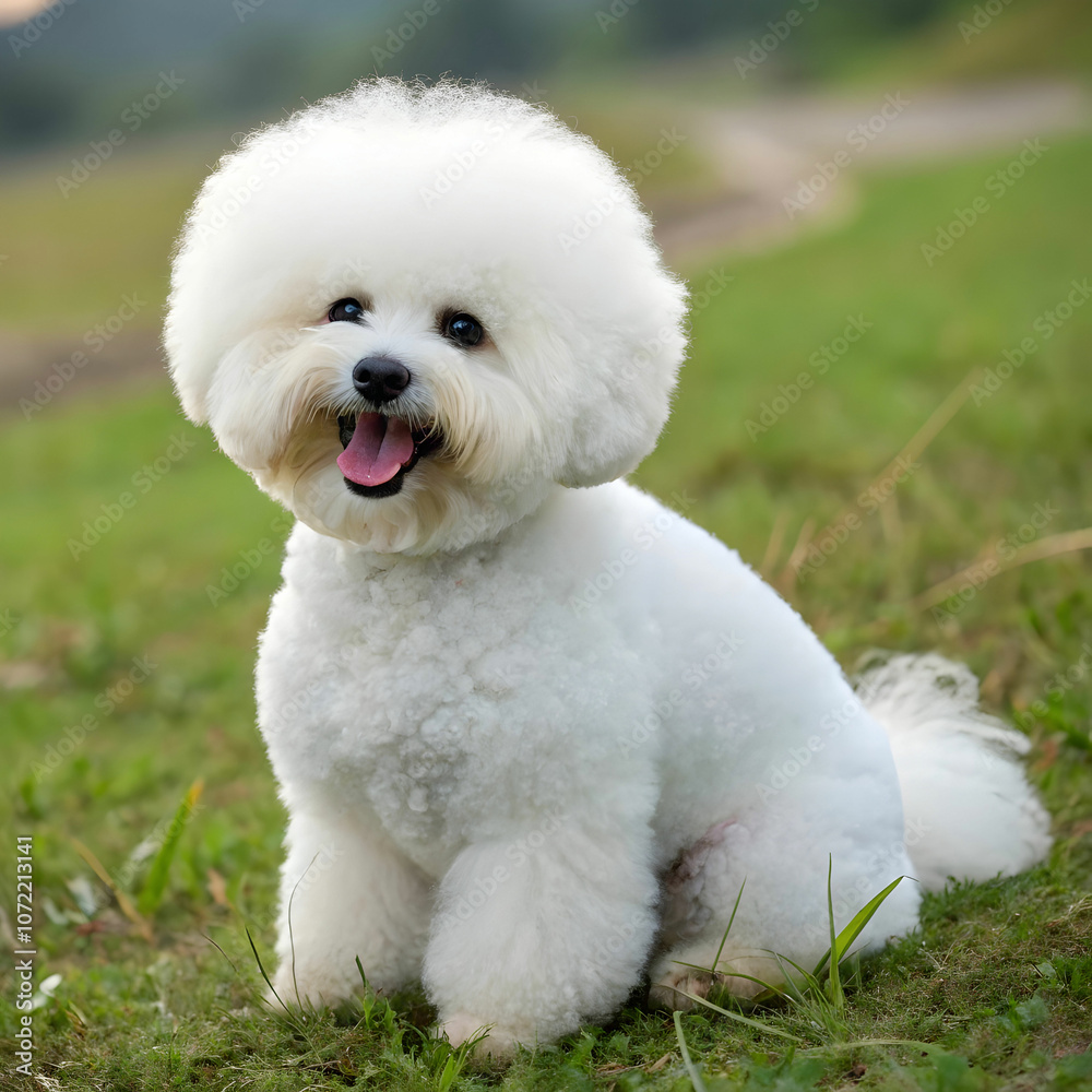 The Bichon Frise is a small, cheerful breed known for its curly coat, playful personality. The Bichon Frise is a small, cheerful breed known for its curly coat, playful personality.