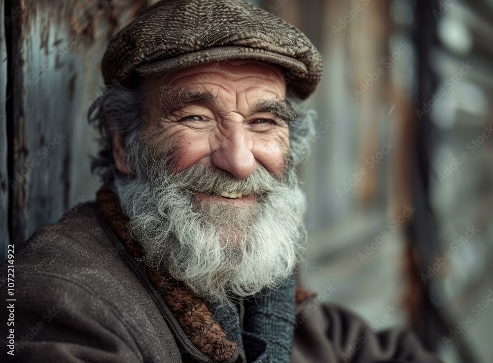 Portrait of a Smiling Elderly Caucasian Man Portrait of a Smiling Elderly Caucasian Man