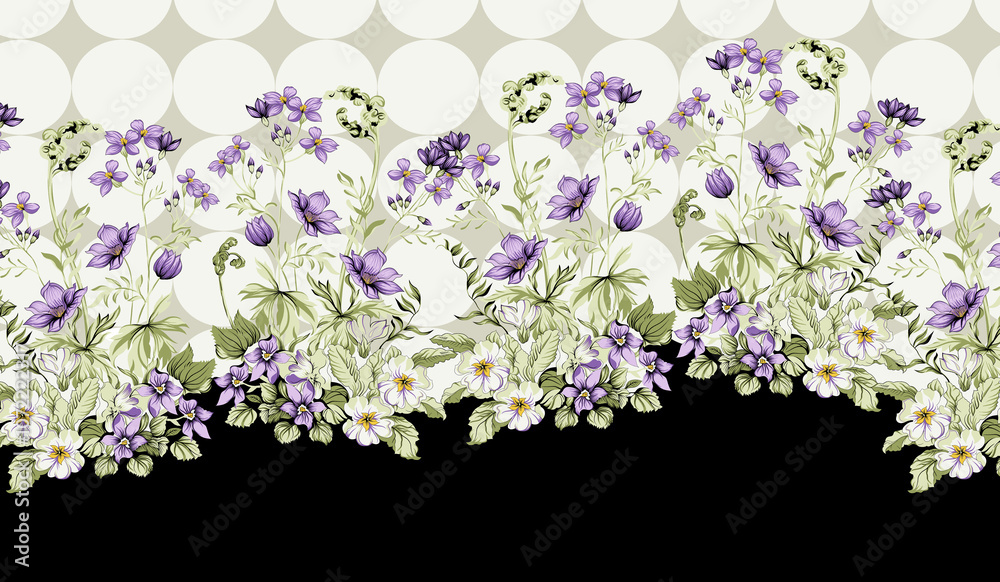 seamless beautiful wallpaper cards border design floral leaf vintage ornament Victorian geometric ethnic print paisley pattern