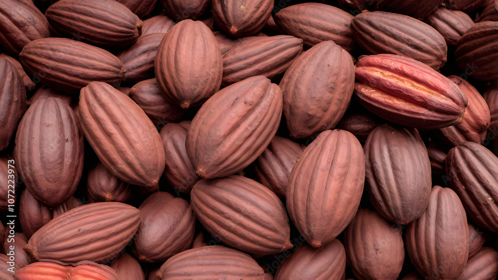 Cacao beans, ingredient of sweet chocolate, Cacao farm, ai generated Cacao beans, ingredient of sweet chocolate, Cacao farm, ai generated