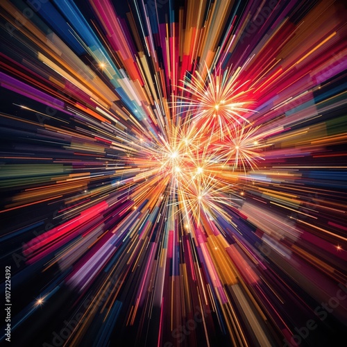 abstract background with rays