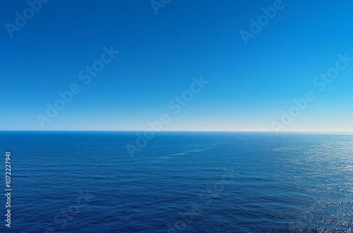 Expansive Blue Ocean Under a Clear Sky