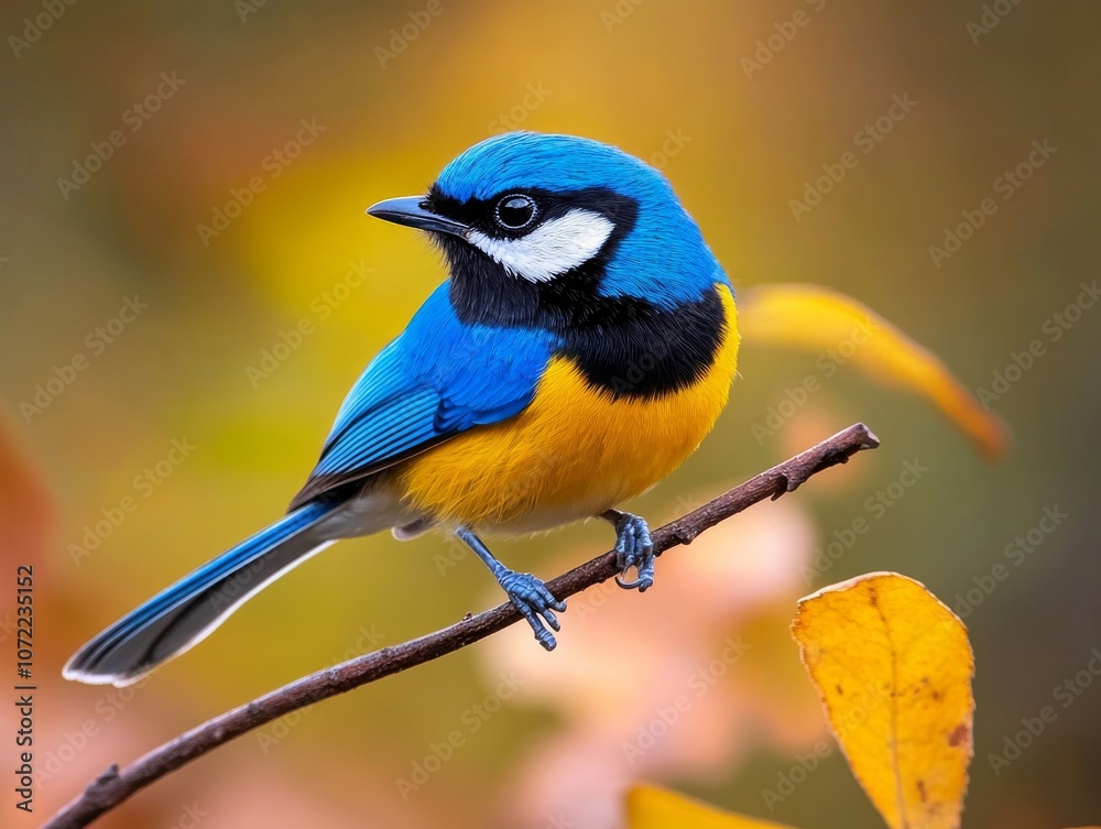 Fototapeta premium Azure Bluebird on Branch