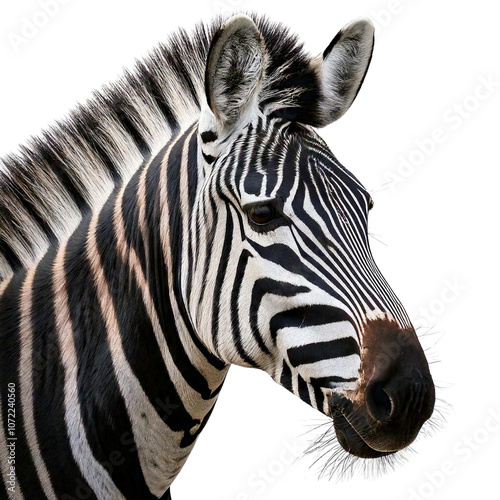 Zebra portrait.