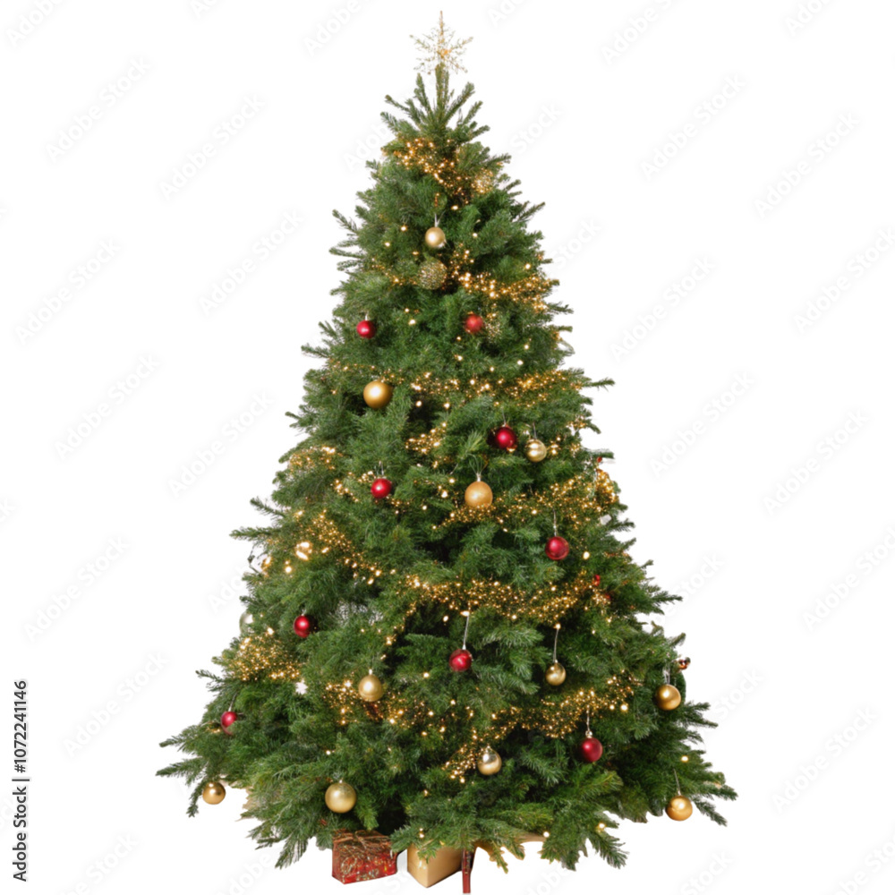 Christmas tree isolated on white background Christmas tree isolated on white background