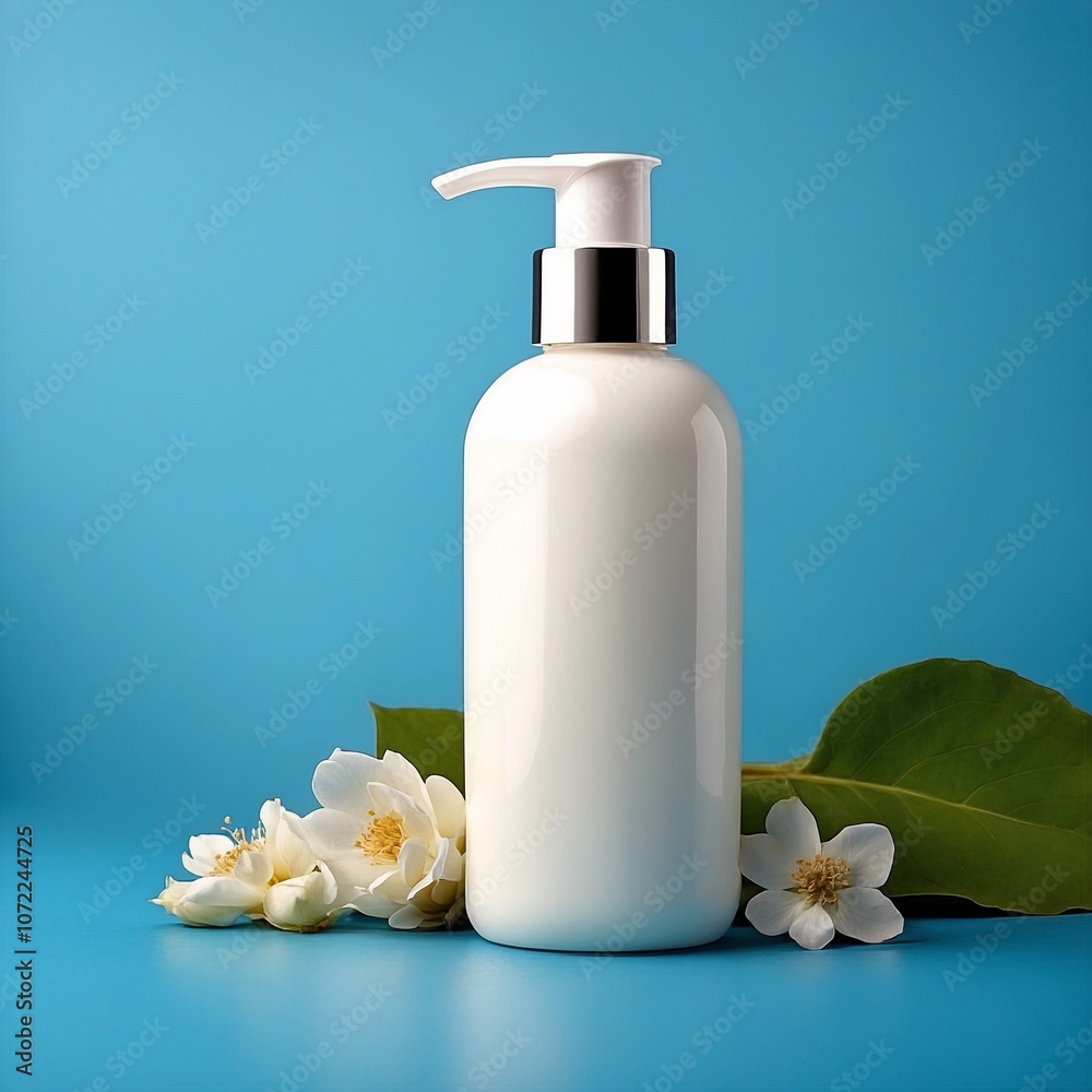 Blank beauty skincare liquid lotion cream serum makeup dropper bottle mockup packaging white label