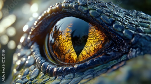 Dinosaur eyes photo