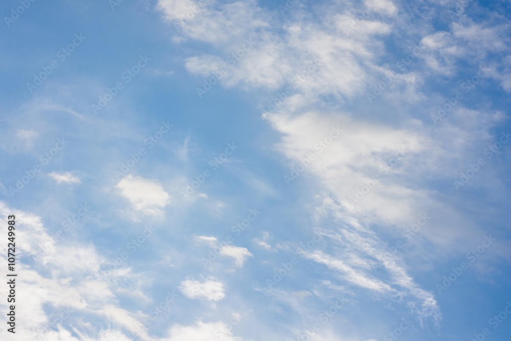 Blue sky with white clouds