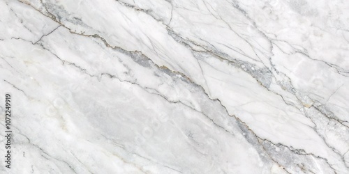 Elegant white and gray marble with striking gold and dark gray veins, perfect for countertops and flooring