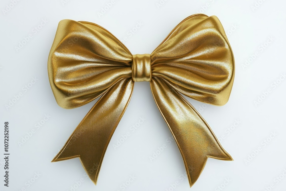 Elegant Gold Bow for Decorations and Gifts Elegant Gold Bow for Decorations and Gifts