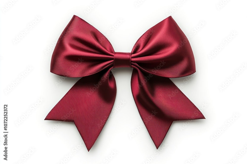 Elegant Red Satin Bow for Decorative Use Elegant Red Satin Bow for Decorative Use