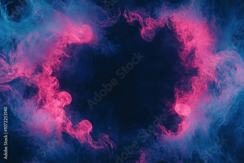 Abstract Colorful Smoke Background Design