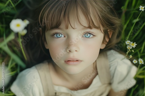 Wallpaper Mural Innocent Girl Surrounded by Nature's Beauty Torontodigital.ca