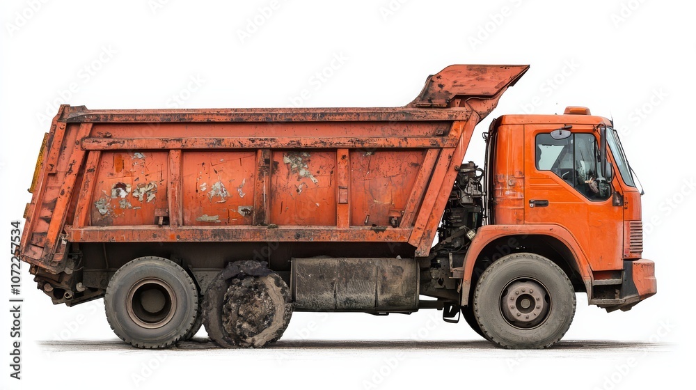 Rusty Orange Dump Truck Profile Rusty Orange Dump Truck Profile