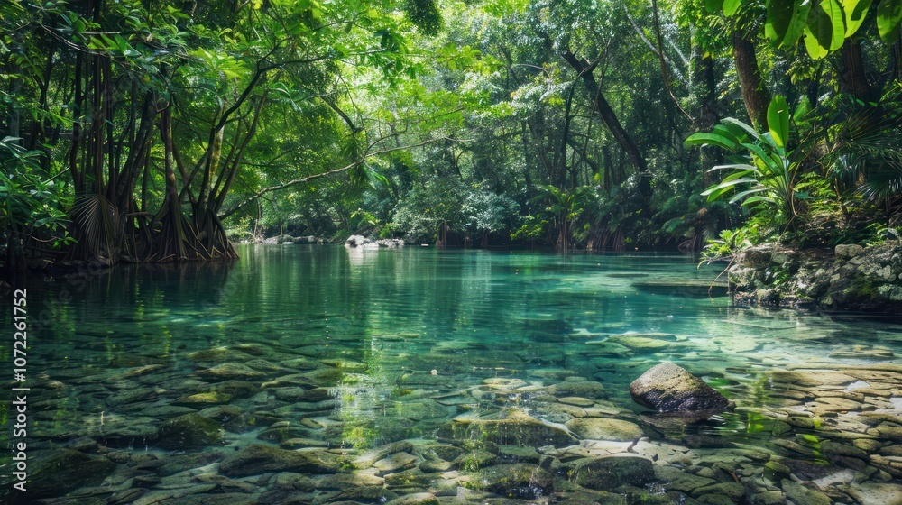 Obraz premium winding coastal road surrounded by lush green forest and clear turquoise ocean waters with pristine beaches