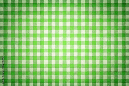 Green Checkered Seamless Background for Gift Wrapping