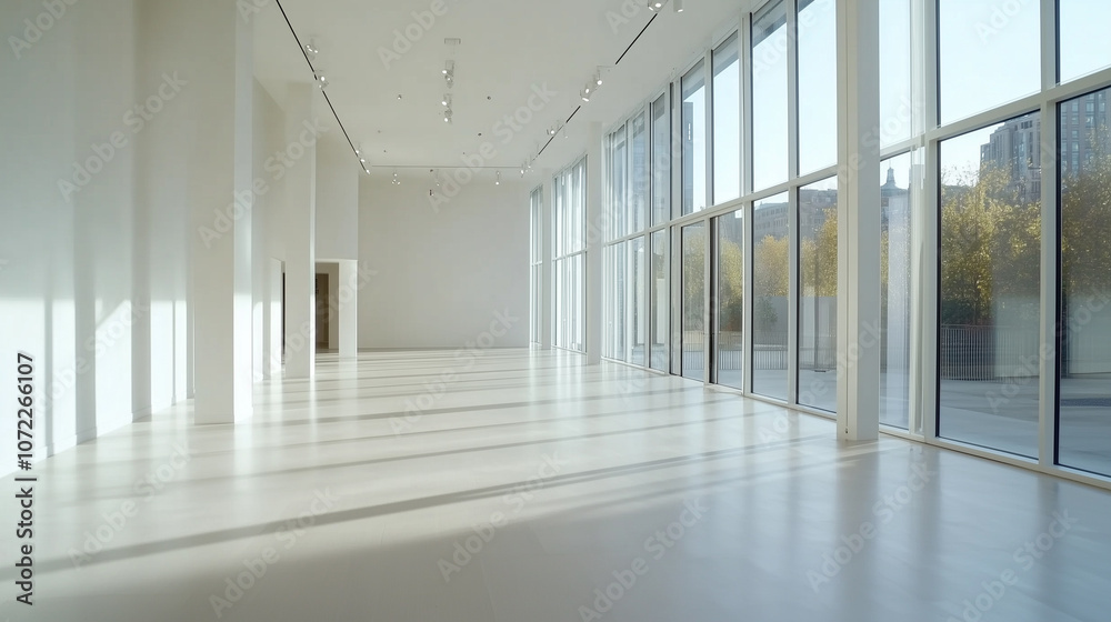 custom made wallpaper toronto digitalMinimalist Empty Light Room Interior with Soft Natural Lighting