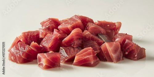 diced raw tuna