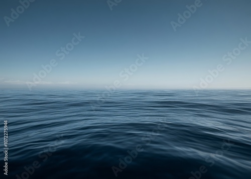 Wallpaper Mural Calm Blue Ocean Water with Minimalist Sky Torontodigital.ca