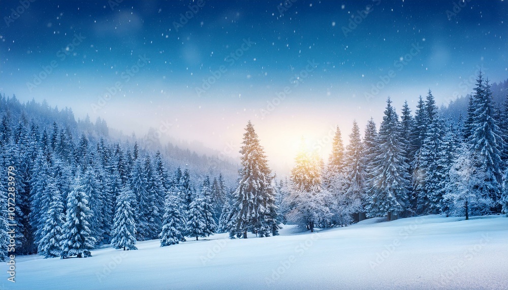 Winter Christmas scenic background with copy space. Winter Christmas scenic background with copy space.