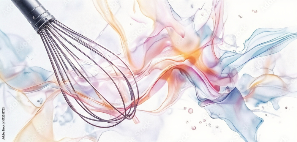 Obraz premium Abstract watercolor splash with vibrant colors and dynamic brushstrokes
