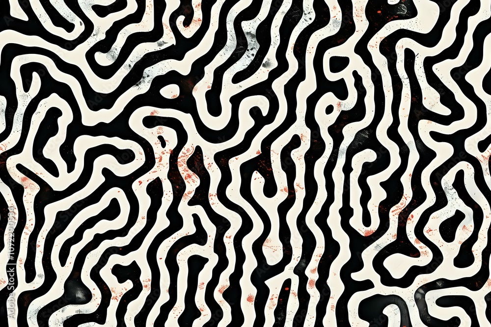 Monochromatic wavy seamless pattern with organic abstract lines, perfect for modern interior design, fashion prints and contemporary branding projects. Monochromatic wavy seamless pattern with organic abstract lines, perfect for modern interior design, fashion prints and contemporary branding projects.