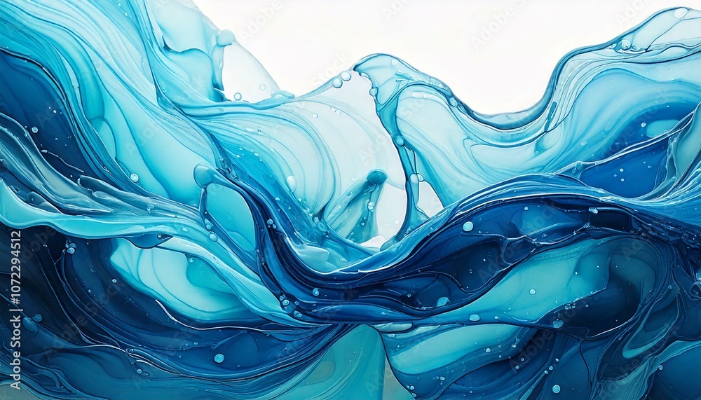 Aquamarine and Light Blue Abstract Fluid Art with Water-Like Texture
Aquamarine and Light Blue Abstract Fluid Art with Water-Like Texture