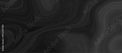 Black and grey liquid marble pattern texture natural background.  Liquify Swirl black and gray color art. Beautiful drawing with the divorces and wavy lines in gray tones. 