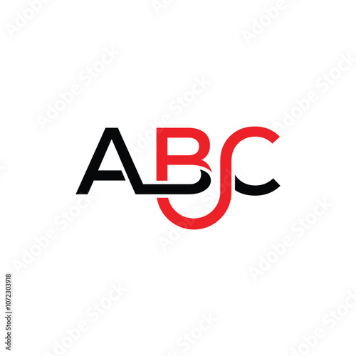 ABC Simple letter logo vector design template.
