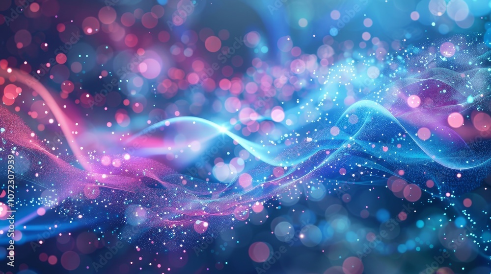 Elegant abstract background of blurred energetic colors in blue, purple, pink, and red waves Elegant abstract background of blurred energetic colors in blue, purple, pink, and red waves